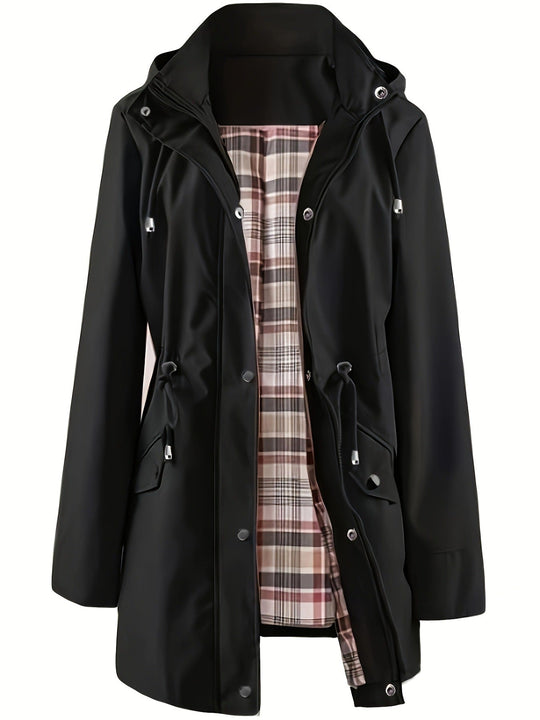 ❤️‍🔥Neu eingetroffen 50% Rabatt🥰 Einfarbige Freizeitjacken, wasserdichte und winddichte Mäntel, Windbreaker mit Kapuze