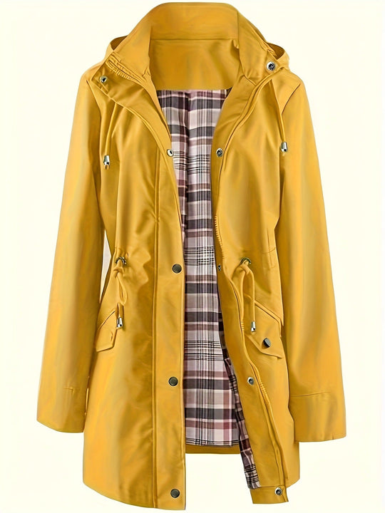 ⏳LAST DAY SALE 60% OFF !!📢🌧️💧Ultimate Plaid Waterproof Jacket for Women🍃Unleash Style and Durability in Any Storm!
