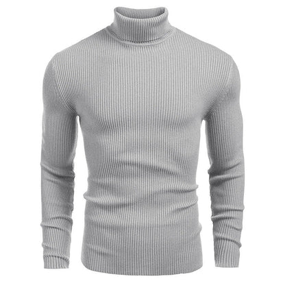 Rollkragen-Strickpullover für Herren im Winter