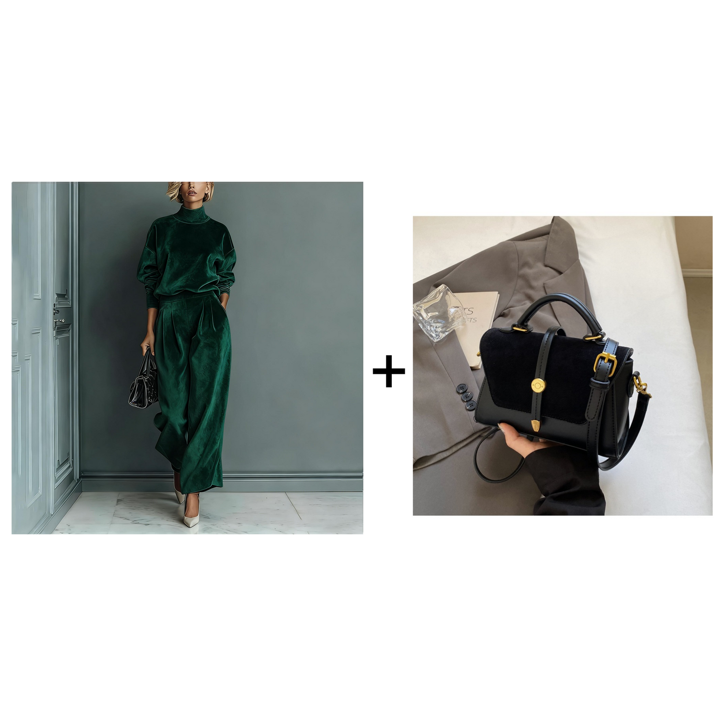 🔥Solange der Vorrat reicht 50 % Rabatt!🎉Damen-Freizeit-Set: Warmes Oberteil & Weite Hose, 2-teilig – Bequem & stylisch im Bundle!