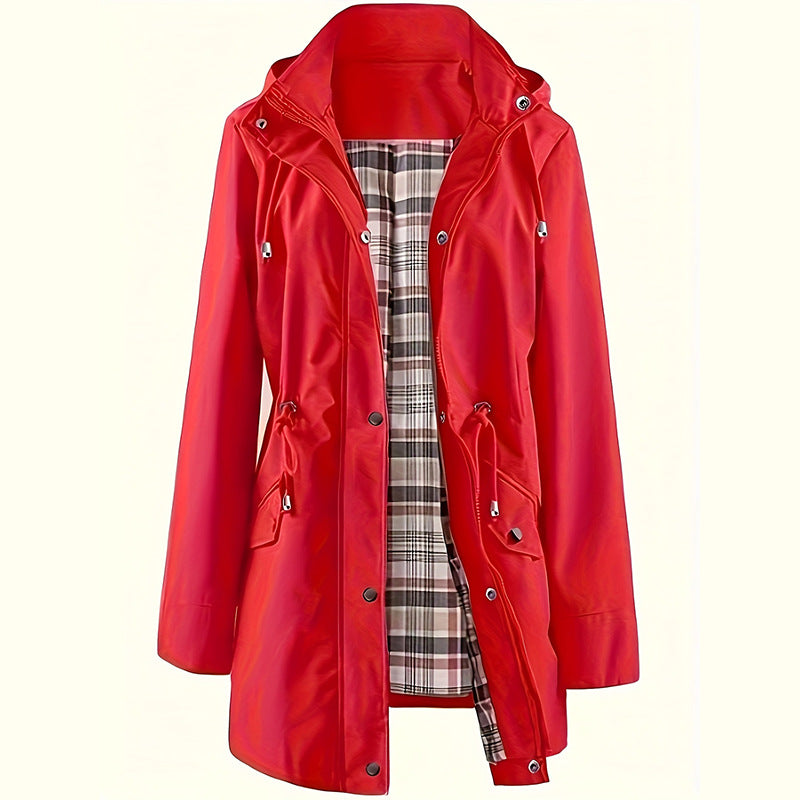 ❤️‍🔥Neu eingetroffen 50% Rabatt🥰 Einfarbige Freizeitjacken, wasserdichte und winddichte Mäntel, Windbreaker mit Kapuze