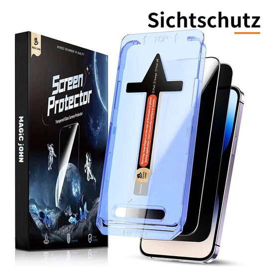 4K-HD/Sichtschutz Panzerglas-Displayschutzfolie mit automatischer Staubentfernungsfunktion für Samsung