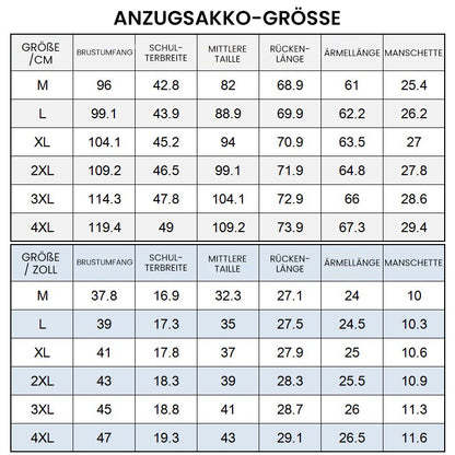 Atmungsaktiver 2-teiliger Anzug aus Leinen mit Sakko und Hose für Herren