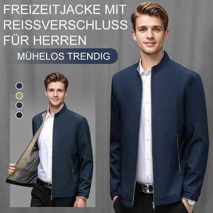 Freizeitjacke mit Stehkragen und Reißverschluss für Herren