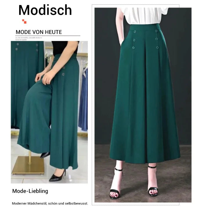 👖 【heißer Verkauf】 Falten -Weitbeinhosen