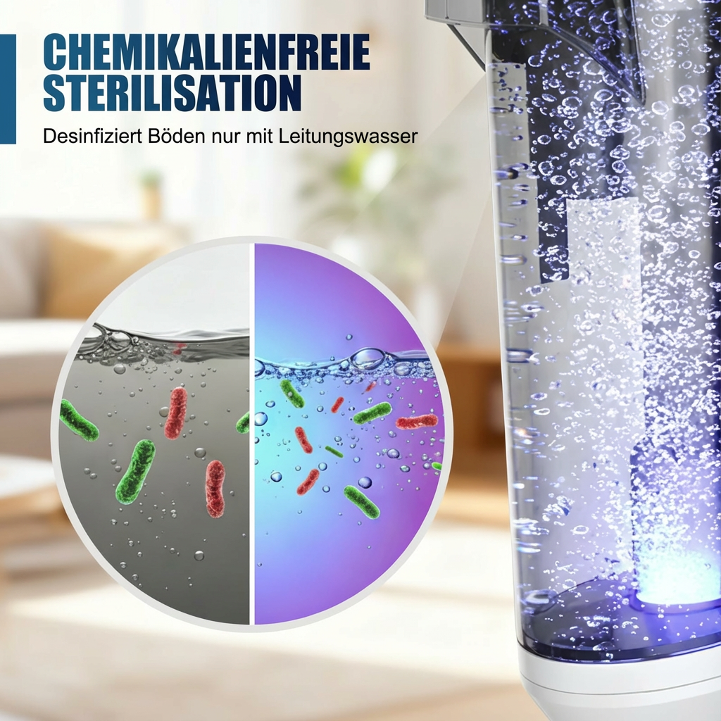 🧹 3-IN-1-NASS-TROCKENSAUGER – Saugen, Wischen &amp; Waschen in einem Schritt • Elektrolytische Sterilisierung • Automatische Selbstreinigung