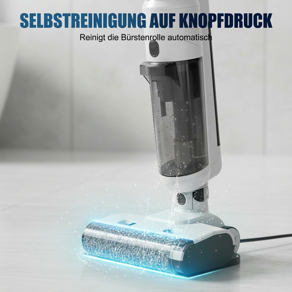 🧹 3-IN-1-NASS-TROCKENSAUGER – Saugen, Wischen &amp; Waschen in einem Schritt • Elektrolytische Sterilisierung • Automatische Selbstreinigung
