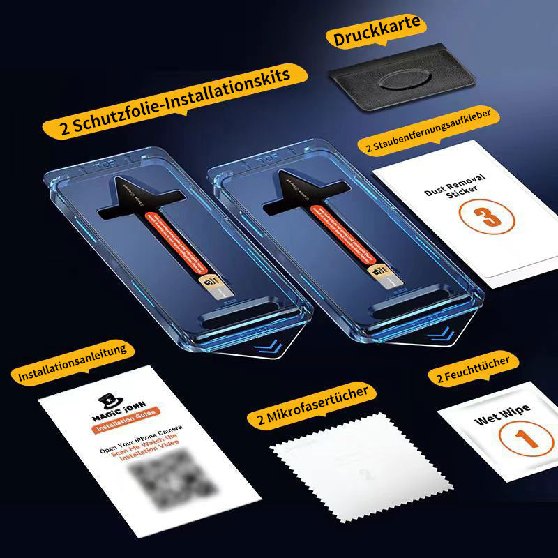 4K-HD/Sichtschutz Panzerglas-Displayschutzfolie mit automatischer Staubentfernungsfunktion für Samsung
