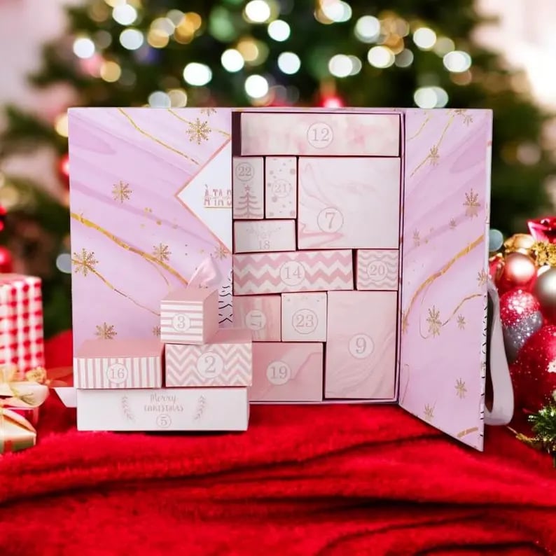 🎁 24 Tage voller Überraschungen – Adventskalender aus rosa Marmor 2025