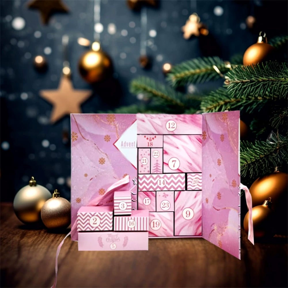 🎁 24 Tage voller Überraschungen – Adventskalender aus rosa Marmor 2025