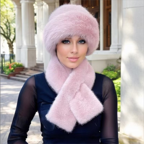 🧣👒Perfektes Set: Winterschal & Plüschmütze - Das Wärme-Duo für frostige Tage🎁