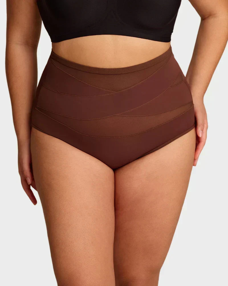 🌸Last Day-Buy 1 Get 3 Packs✨Plus-Size High-Waist Cross Tummy Control Panties