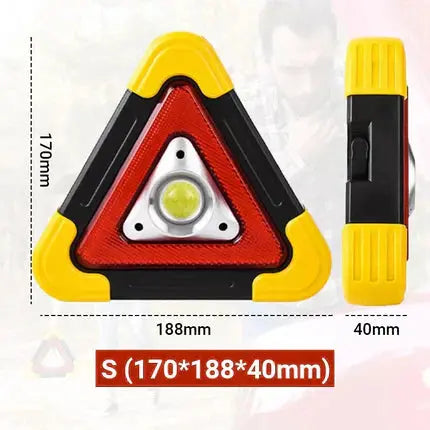 🚗Großes Sonderangebot – 50% Rabatt🆘3-IN-1 Dreieckige Solar-Notfall-Signalleuchte für den Straßenrand✨