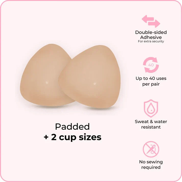 🔥 BUY 1 GET 1 FREE! ✨ Invisible Lift Bra Inserts 💖 Instant Lift, No Nipple Slips &amp; Perfect for Low-Cut Tops