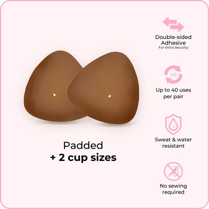 🔥 BUY 1 GET 1 FREE! ✨ Invisible Lift Bra Inserts 💖 Instant Lift, No Nipple Slips &amp; Perfect for Low-Cut Tops