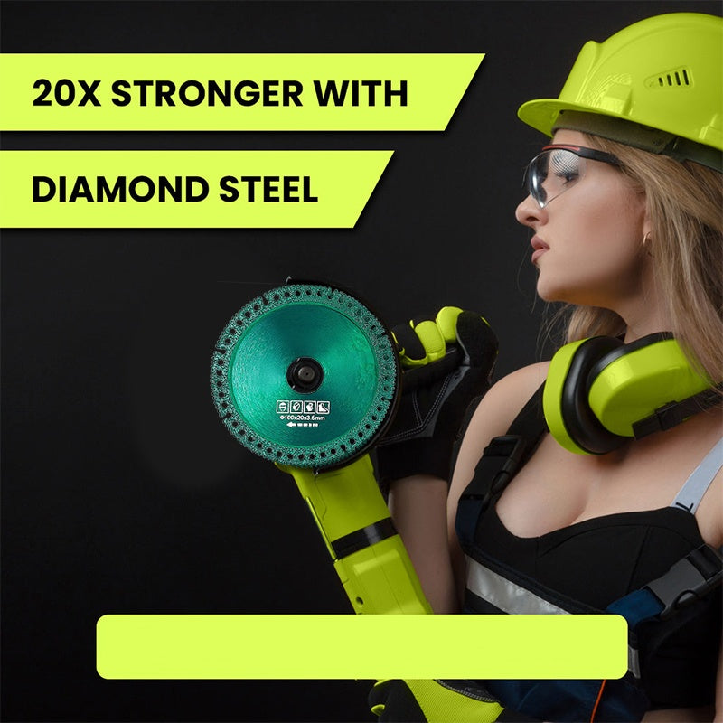 💎 【🔥Zeitlich begrenztes Angebot: Zwei zum Preis von einem】 – Diamant-Turbosägeblätter💎 Schneidet Fliesen, Marmor &amp; Metall in Sekunden – 100mm für Winkelschleifer, Hitzebeständig &amp; Präzise