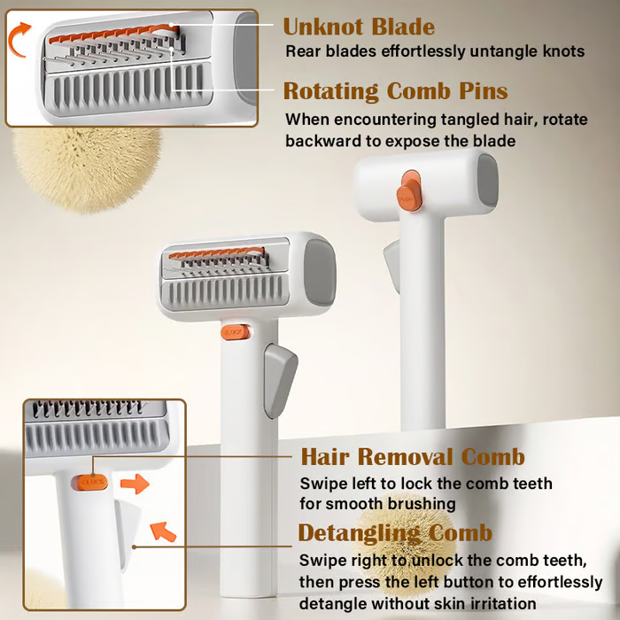 🔥 2026 SALE 🔥 2-IN-1 Selbstentwirrender &amp; Pflegekamm für Haustiere