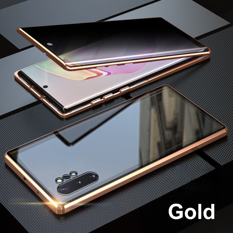 📱„Unterstützt Fingerabdruck-Entsperrung👆🔓Magnetische Handyhülle mit Sichtschutz für Samsung S21–S25 Serie