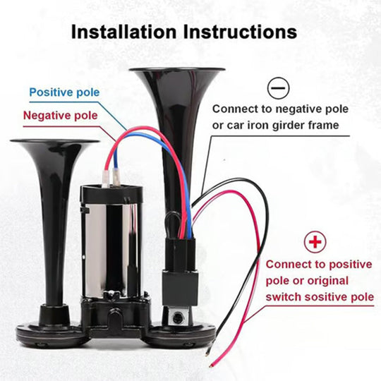 📢🚨 50% Rabatt! Auto-Luftlupe 150dB Militärqualität ⏰  Maximale Sicherheit &amp; universell – Für jedes Fahrzeug! 🚗💥