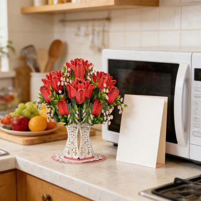 🏆75K+ SOLD! 🌼💌 Forever-Blooming 3D Flower Pop-Up Card– Personalized Love Message & Everlasting Bloom 🎁