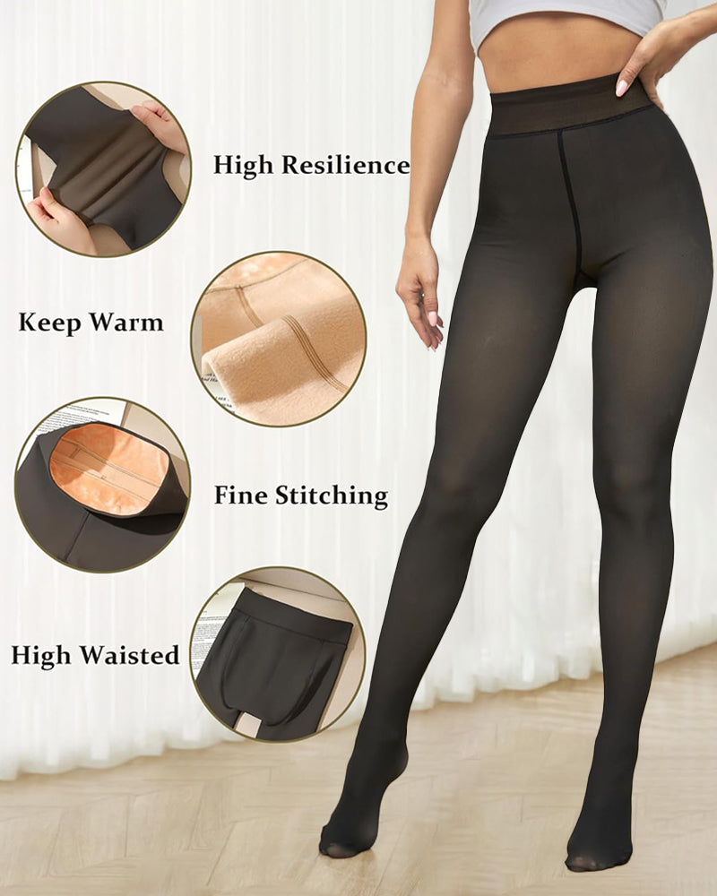 ❄️Heißer Verkauf 50 % Rabatt!!⚡Über 50.000 Stück verkauft!❄️Pile-Leggings mit einer Naht