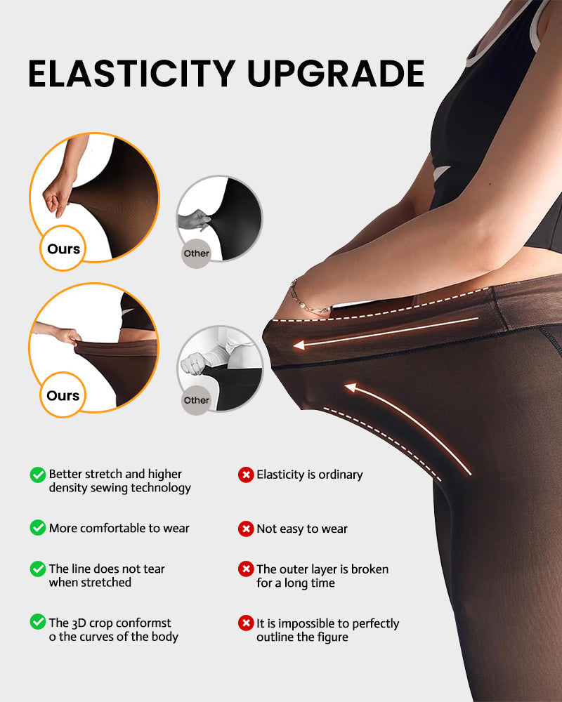 ❄️Heißer Verkauf 50 % Rabatt!!⚡Über 50.000 Stück verkauft!❄️Pile-Leggings mit einer Naht