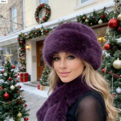 🧣👒Perfektes Set: Winterschal & Plüschmütze - Das Wärme-Duo für frostige Tage🎁