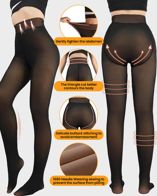 ❄️Heißer Verkauf 50 % Rabatt!!⚡Über 50.000 Stück verkauft!❄️Pile-Leggings mit einer Naht