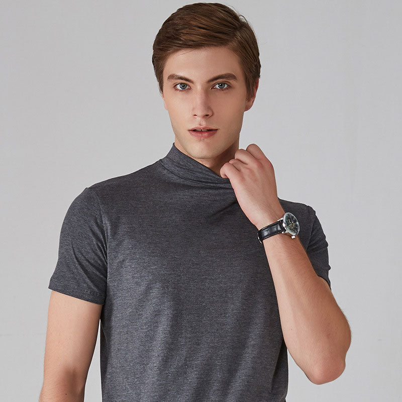 🔈🔈2026 Heißer Verkauf - 60% RABATT🎁Hochgeschlossenes Slim-Fit-T-Shirt für Herren