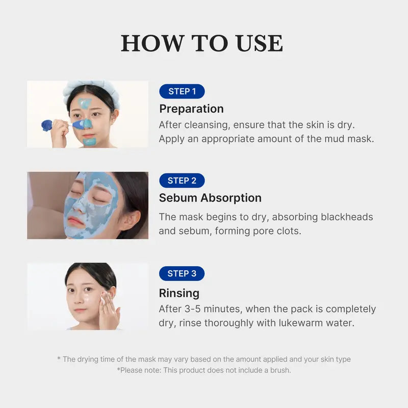 [medicube] Zero Pore Blackhead Mud Mask | 3 min mud mask | pore care | Strong Blackhead Absorption