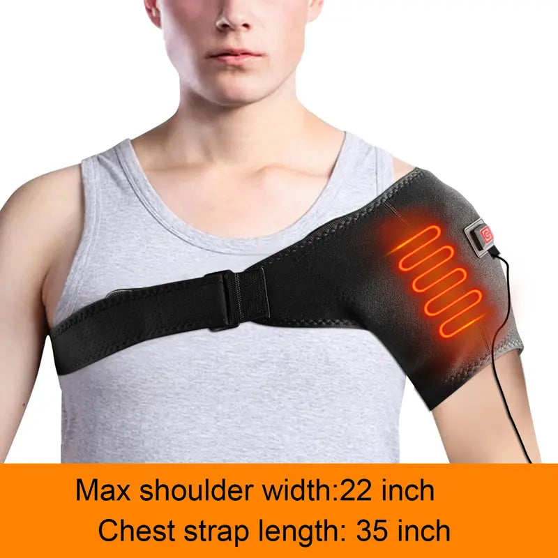 ⏰ TODAY ONLY - 50% OFF♨️Adjustable Heated Shoulder Support 💪 Fast Relief for Shoulder Pain, Soreness &amp; Recovery