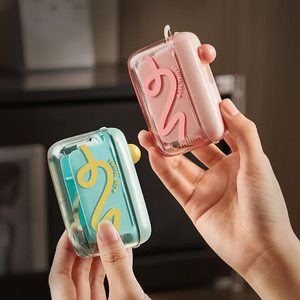 🦷✨Automatic Pop-Up Dental Floss Storage Dispenser，Just Press &amp; Pop, Hygienic Storage. Great Gift For Oral Care Lovers!
