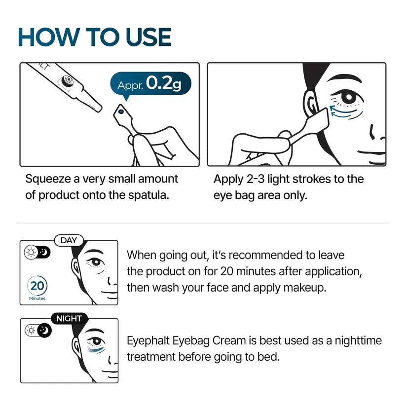 [Dr.Melaxin Official] Eyephalt Eye Cream | Eye Bag Remover Puffiness, Dark Circles, Wrinkles, Eye Skin Care EGF Anti-Aging, Niacinamide & Ceramide, 0.33 fl.oz