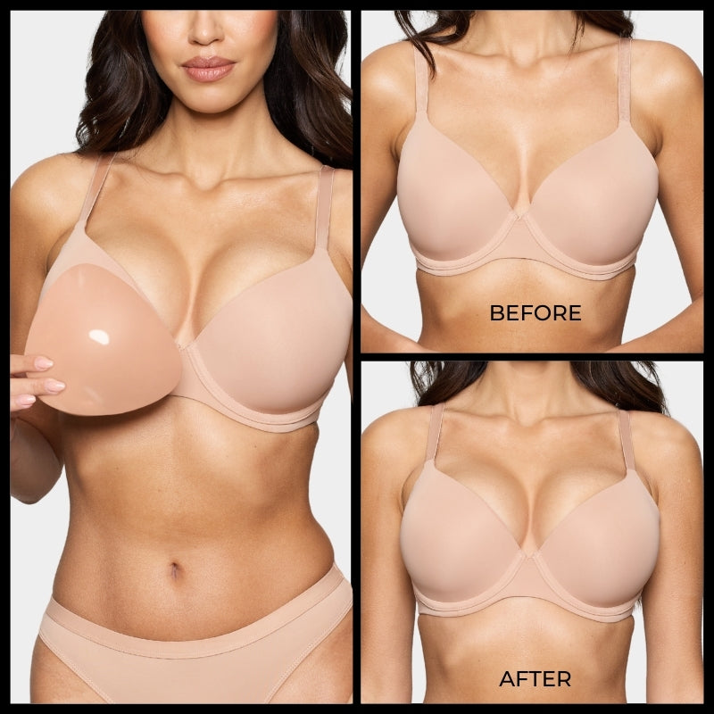 🔥 BUY 1 GET 1 FREE! ✨ Invisible Lift Bra Inserts 💖 Instant Lift, No Nipple Slips &amp; Perfect for Low-Cut Tops