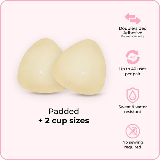 🔥 BUY 1 GET 1 FREE! ✨ Invisible Lift Bra Inserts 💖 Instant Lift, No Nipple Slips &amp; Perfect for Low-Cut Tops