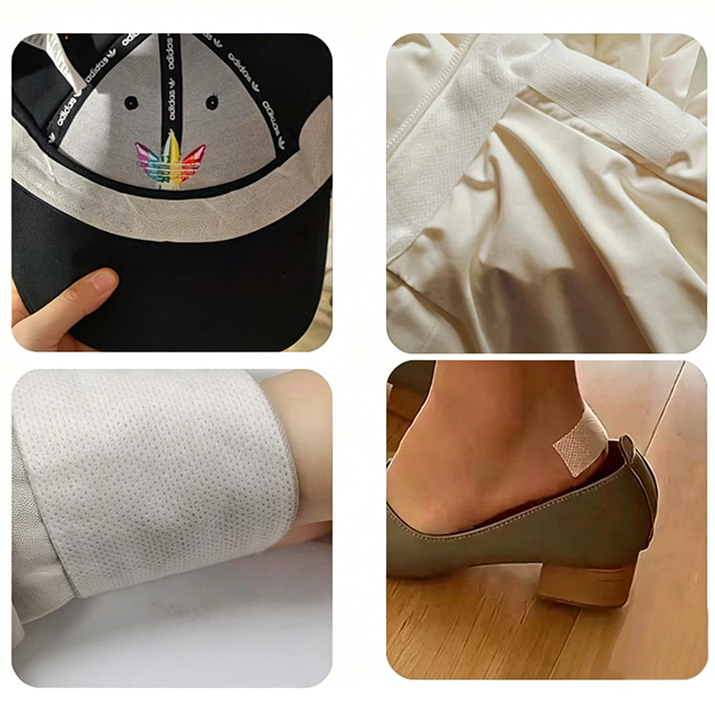 💦 Stay Fresh All Day! 💗 Disposable Collar &amp; Cuff Sweat Liners ✨ Invisible Protection for Shirts &amp; Jackets