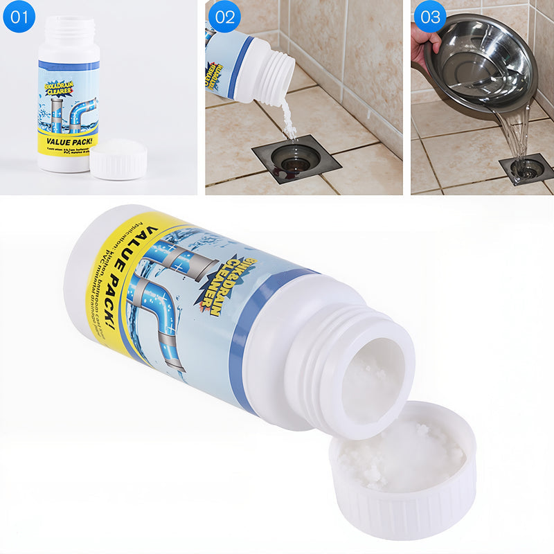 🏖️Summer Cool Deal: 40% OFF!!👍🎉Pipe-Clearing Foaming Powder – Fast-Acting Drain Unclogger &amp; Deodorizer
