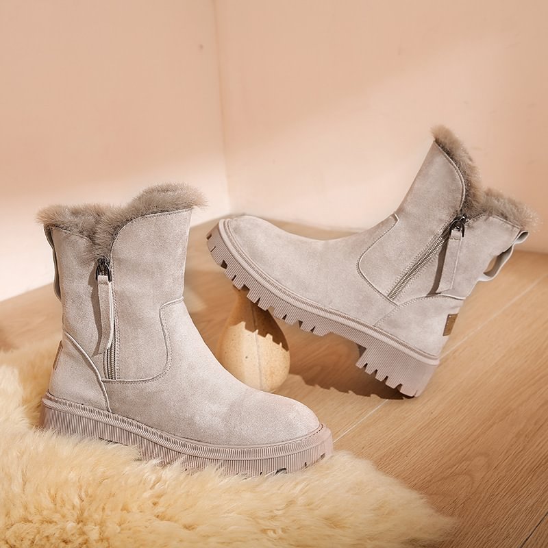 Damen-Winter-Fleece-Schneestiefel⚡Neu eingetroffen Sale-50 % Rabatt
