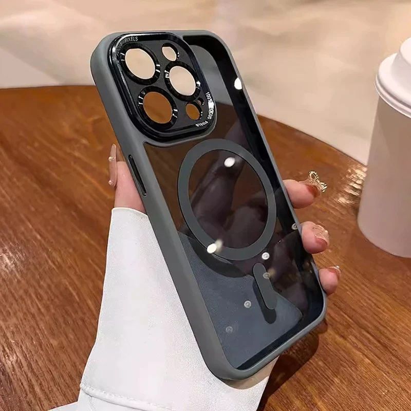 Getönte, stoßfeste, magnetische iPhone-Hülle.📱✨