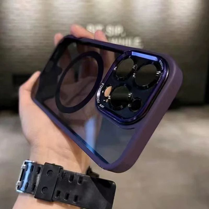 Getönte, stoßfeste, magnetische iPhone-Hülle.📱✨