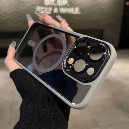 Getönte, stoßfeste, magnetische iPhone-Hülle.📱✨