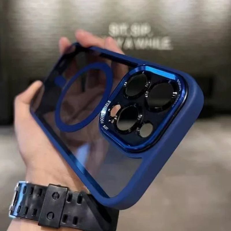 Getönte, stoßfeste, magnetische iPhone-Hülle.📱✨