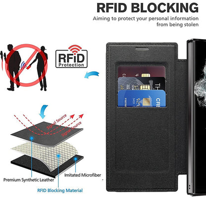 💖Neue, heiß verkaufte💖Samsung-Handyhülle mit Lederstruktur und Kartenhalter