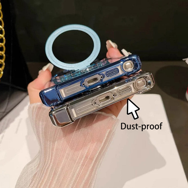 🔥Magnetisches Glitzermobil mit Farbverlauf Handytaschen für Samsung S22-25