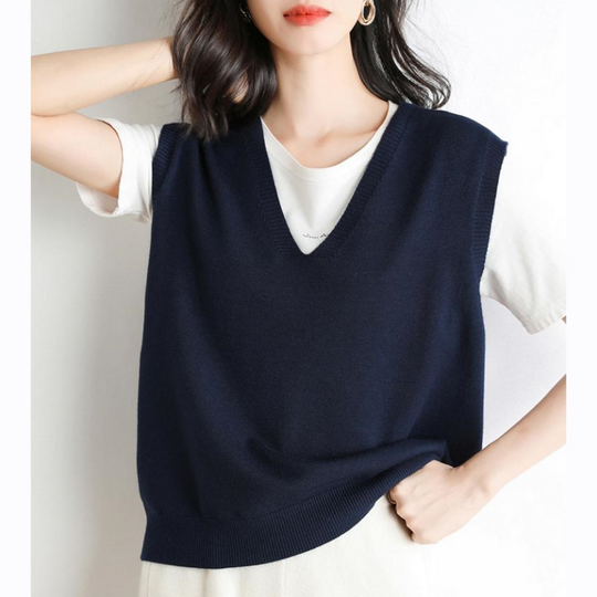 💥Zeitlich begrenzt 60 % RABATT 🌸Ultraweiche Strickweste mit V-Ausschnitt für Damen