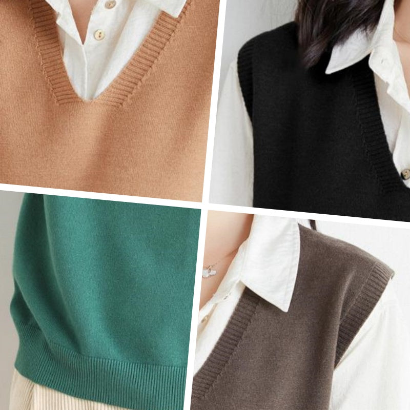 💥Zeitlich begrenzt 60 % RABATT 🌸Ultraweiche Strickweste mit V-Ausschnitt für Damen