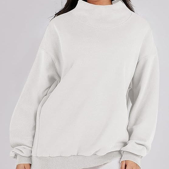 💖Neu eingetroffen - 50% RABATT💝Pullover-Sweatshirt mit Rollkragen und langen Ärmeln für Damen