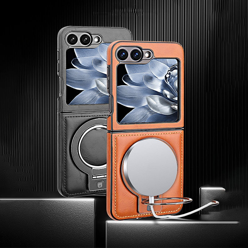 Magnetische Handyhülle mit Ringständer für Galaxy Z Flip Serie