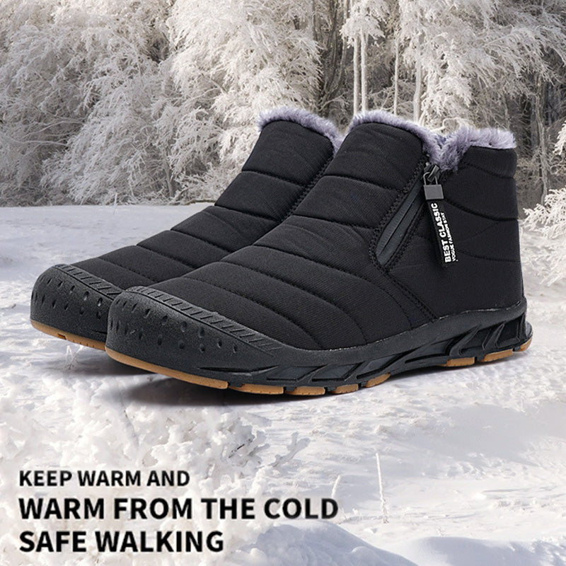 🎅Weihnachtsvorverkauf🎁Warme, wasserdichte Outdoor-Schneestiefel mit Kunstfellfutter für den Winter