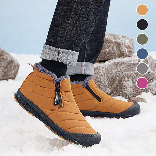 🎅Weihnachtsvorverkauf🎁Warme, wasserdichte Outdoor-Schneestiefel mit Kunstfellfutter für den Winter